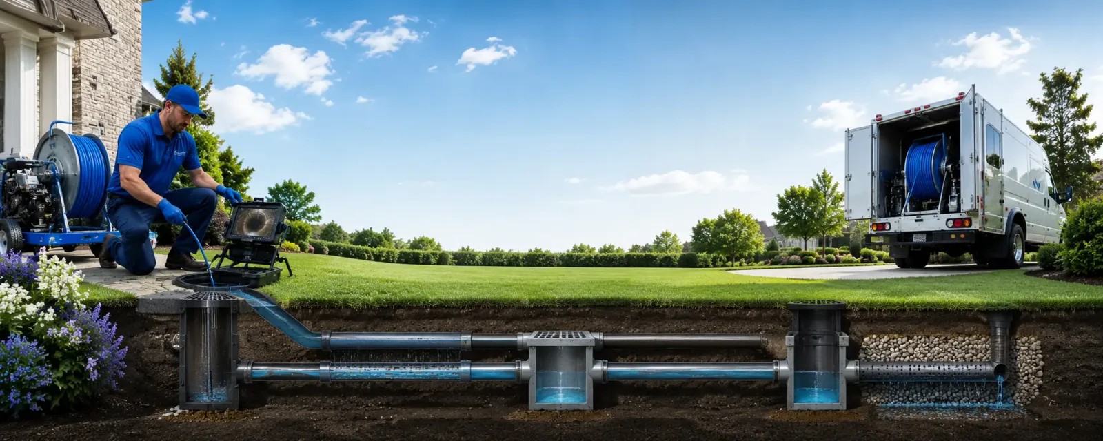 Outdoor drain cleaning information for Forest Junction, WI